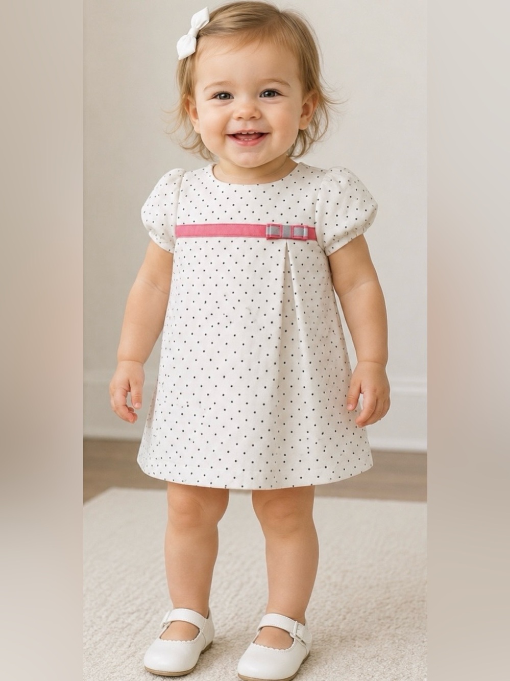 Janie and Jack Layette Little Girls Dress Size 12-18 Months